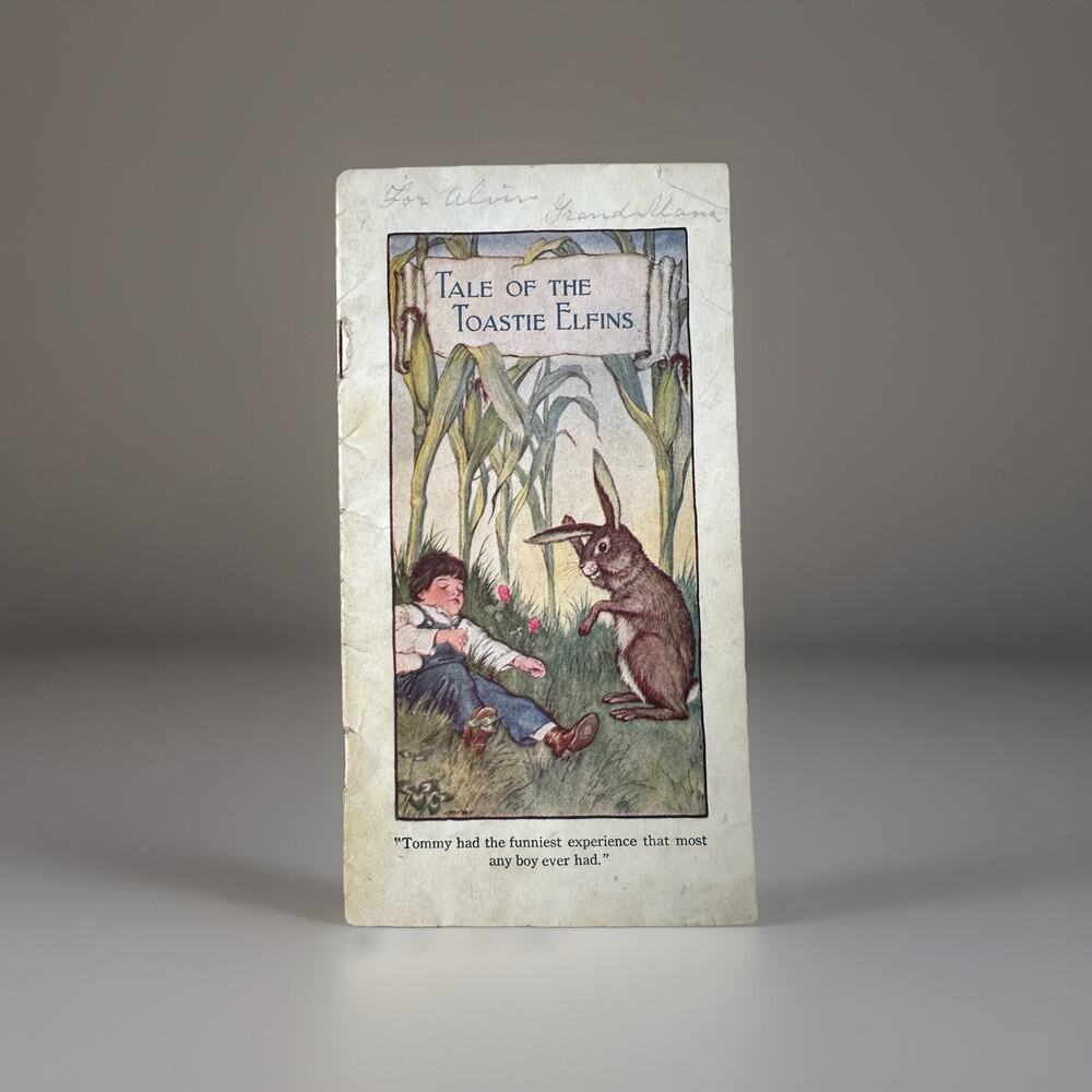 1914 Post Toasties Cereal Tale of the Toastie Elfins Promotional Children's Book